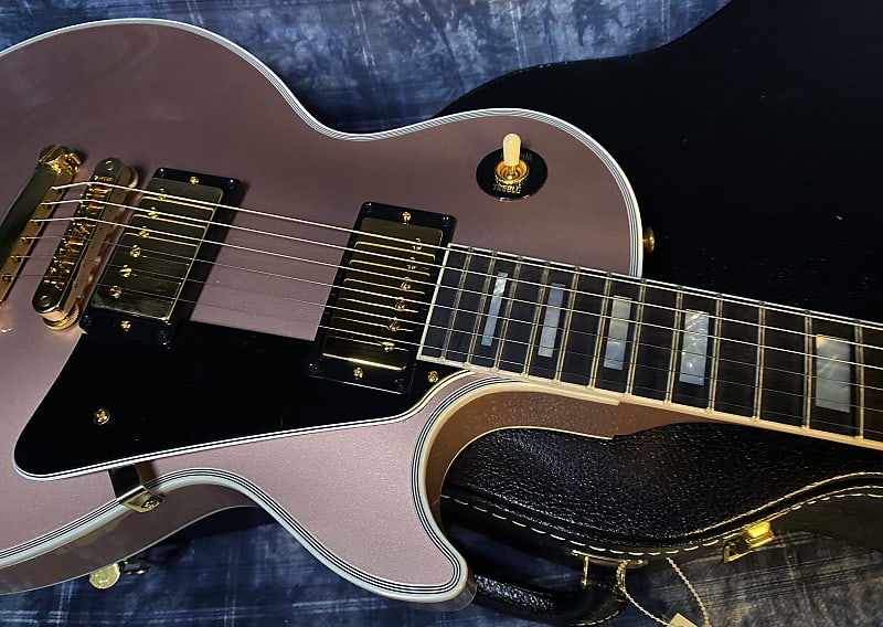 BRAND NEW! 2024 Gibson Dealer Select Custom Shop Les Paul Custom - Rose Gold Authorized Dealer - Only 9.4 lbs! - G03342