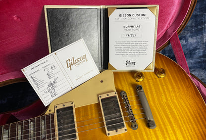 NEW ! 2024 Gibson Custom 1959 Les Paul Standard Reissue Electric Guitar - Murphy Lab Heavy Aged Slow Iced Tea Fade - Authorized Dealer - 8.75lbs - G02944