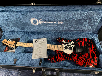 2023 Charvel Warren DeMartini USA Signature Blood and Skulls Graphic Authorized Dealer! 7.6 lbs - RATT N ROLL! SAVE!