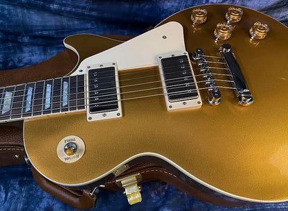 NEW ! 2024 Gibson Les Paul 50's Standard Bizarre Guitar 50th Anniversary Limited Edition All Gold Top, Back & Neck - Upgraded 57 Classic Pick-Ups - Speed Knobs - Titanium Saddles - Authorized Dealer - G03811 - 9.4 lbs