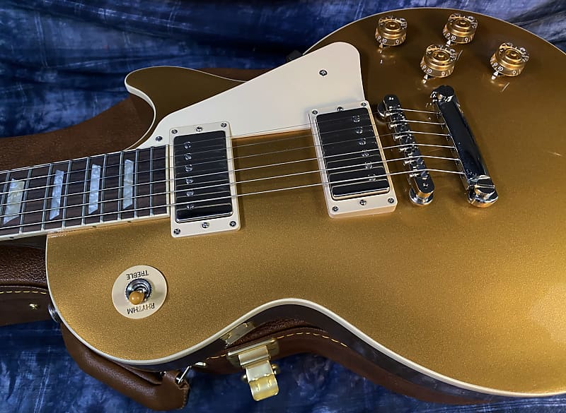 NEW ! 2024 Gibson Les Paul 50's Standard Bizarre Guitar 50th Anniversary Limited Edition All Gold Top, Back & Neck - Upgraded 57 Classic Pick-Ups - Speed Knobs - Titanium Saddles - Authorized Dealer - G03811 - 9.4 lbs