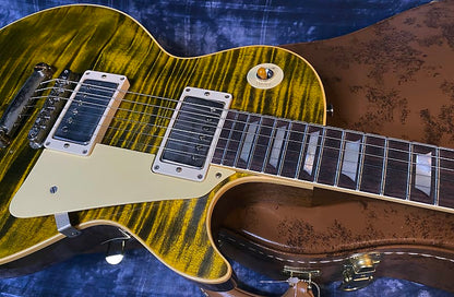 NEW ! 2024 Gibson Custom Shop Dealer Select '59 Les Paul Standard Reissue - Yellow Tiger - Monster Hand Picked Top - 8.8 lbs - Authorized Dealer - G03725