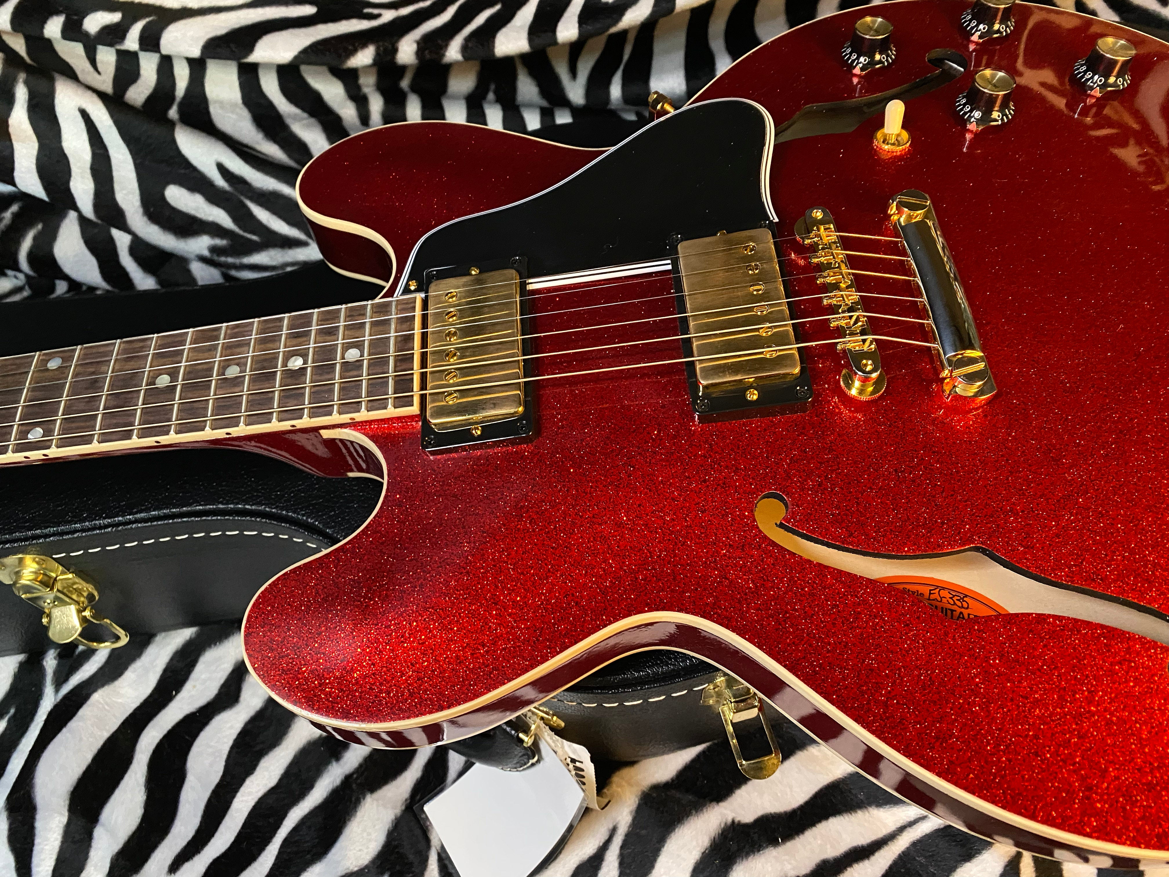 NEW! 2024 Gibson Custom Shop 1961 ES-335 Reissue - Red Sparkle VOS Finish - Custom Order Made 2 Measure - Limited Edition! - Authorized Dealer - 8lbs - In-Stock G02409