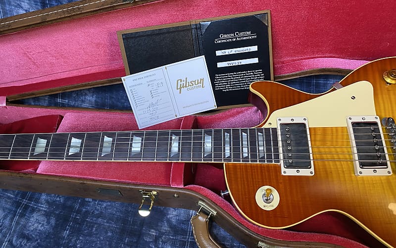 NEW! 2024 Gibson Custom Shop 1959 Les Paul Standard VOS - Sunrise Teaburst - Hand-Picked Top - Dealer Select - 8.5 lbs - Authorized Dealer - G04180