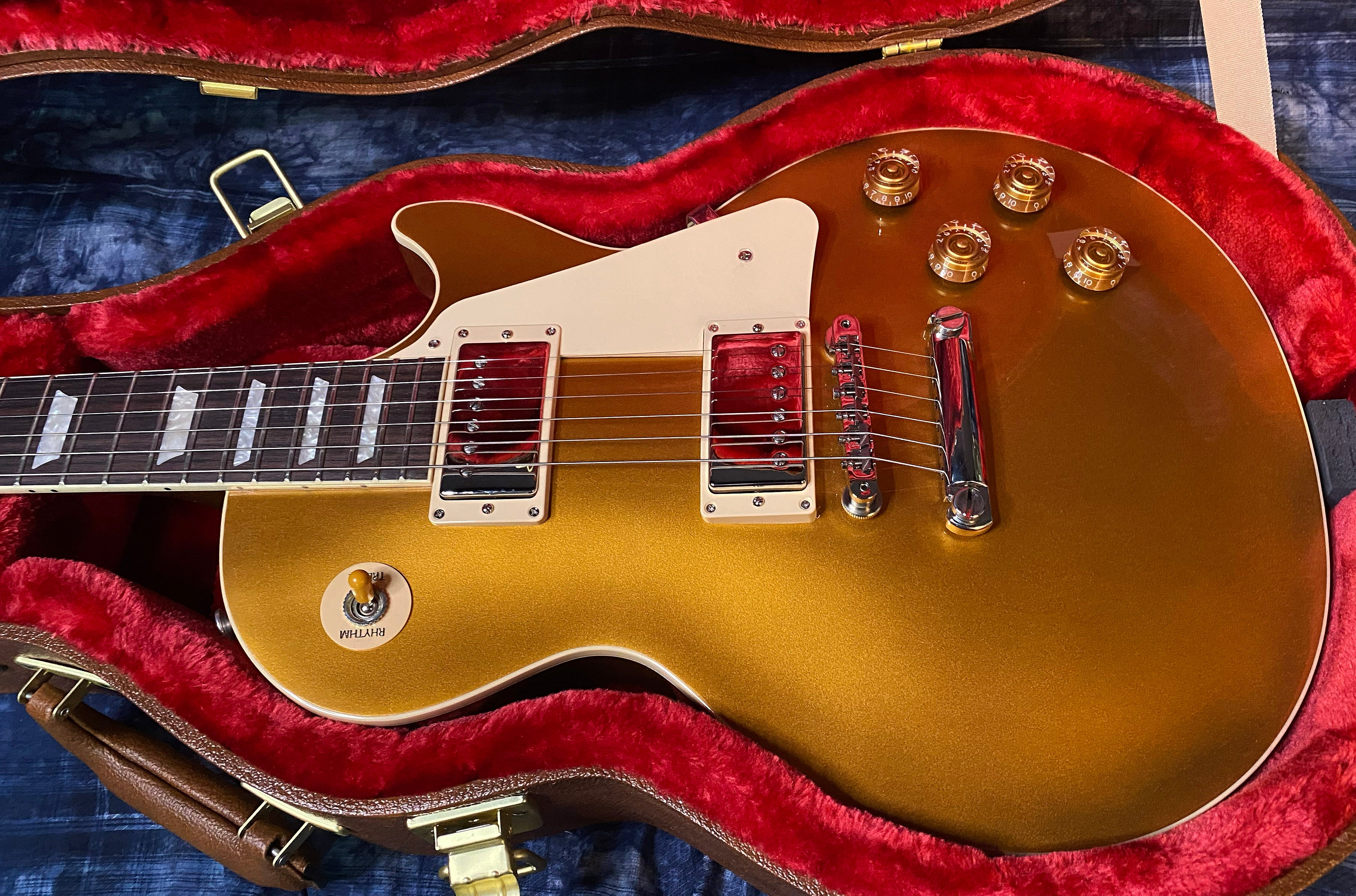 NEW ! 2024 Gibson Les Paul 50's Standard Bizarre Guitar 50th Anniversary Limited Edition All Gold Top, Back & Neck - Upgraded 57 Classic Pick-Ups - Speed Knobs - Titanium Saddles - Authorized Dealer - G03499 - 9.9 lbs