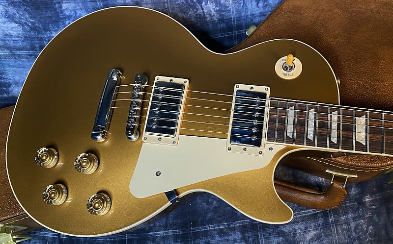 NEW ! 2024 Gibson Les Paul 50's Standard Bizarre Guitar 50th Anniversary Limited Edition All Gold Top, Back & Neck - Upgraded 57 Classic Pick-Ups - Speed Knobs - Titanium Saddles - Authorized Dealer - G03789 - 10.5 lbs