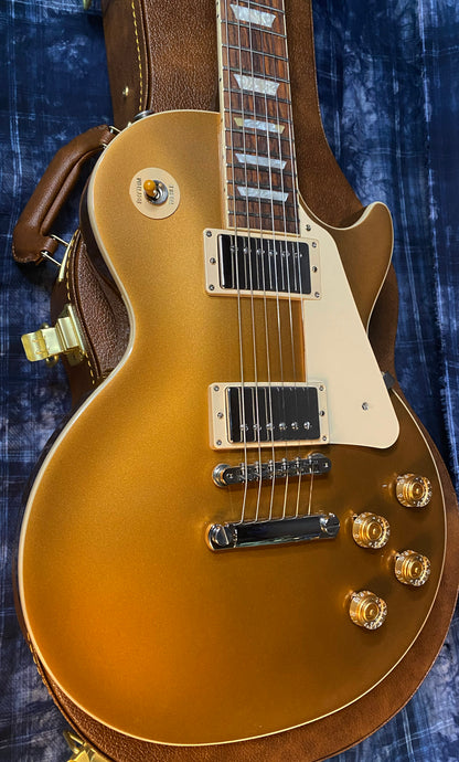 NEW ! 2024 Gibson Les Paul 50's Standard Bizarre Guitar 50th Anniversary Limited Edition All Gold Top, Back & Neck - Upgraded 57 Classic Pick-Ups - Speed Knobs - Titanium Saddles - Authorized Dealer - G03500 - 9.7 lbs