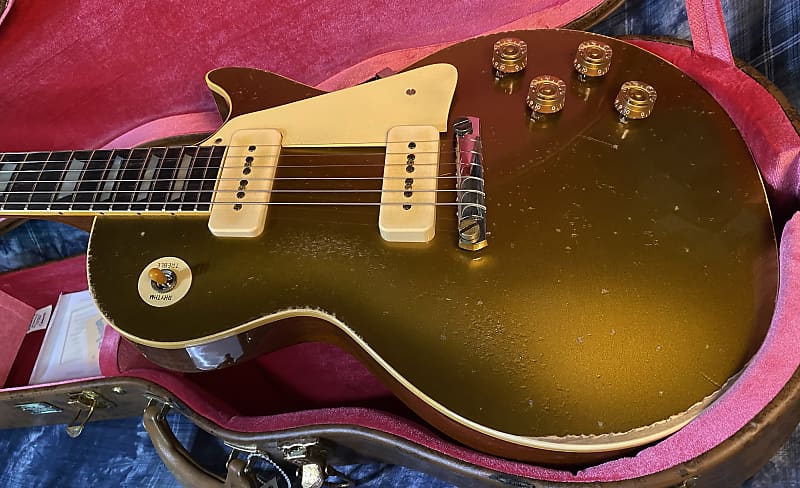 NEW! 2024 Gibson Custom Shop 1954 Les Paul Gold Top Reissue Heavy Aged Murphy Lab - Authorized Dealer - 9.1 lbs - G03718