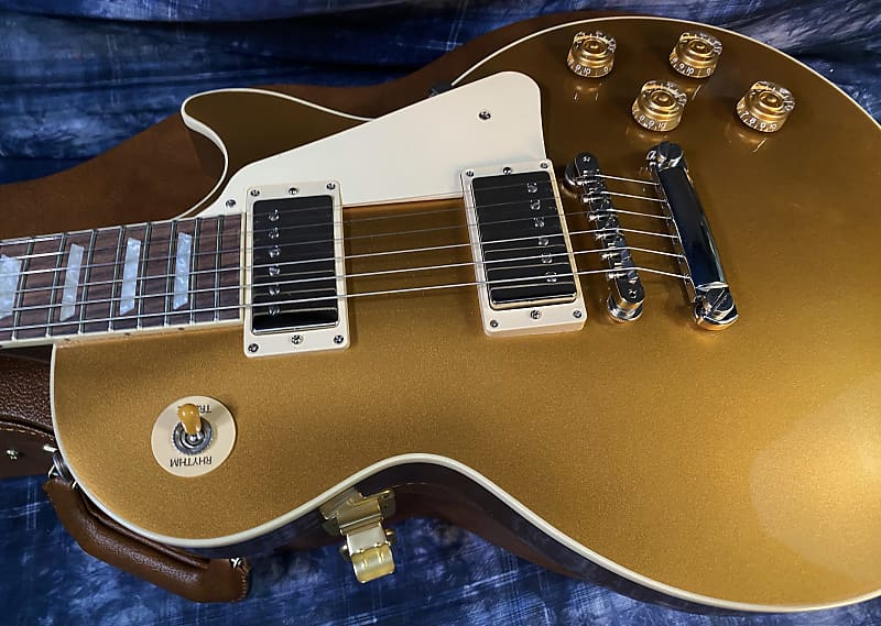 NEW ! 2024 Gibson Les Paul 50's Standard Bizarre Guitar 50th Anniversary Limited Edition All Gold Top, Back & Neck - Upgraded 57 Classic Pick-Ups - Speed Knobs - Titanium Saddles - Authorized Dealer - G03761 - 9.25 lbs