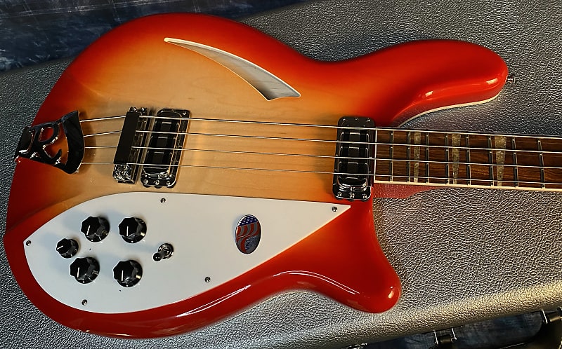 NEW ! 2024 Rickenbacker 4005V Fire Glo FG Fireglo Semi-Hollow Body Bass - Authorized Dealer - In-Stock! 9.1 lbs - G03968