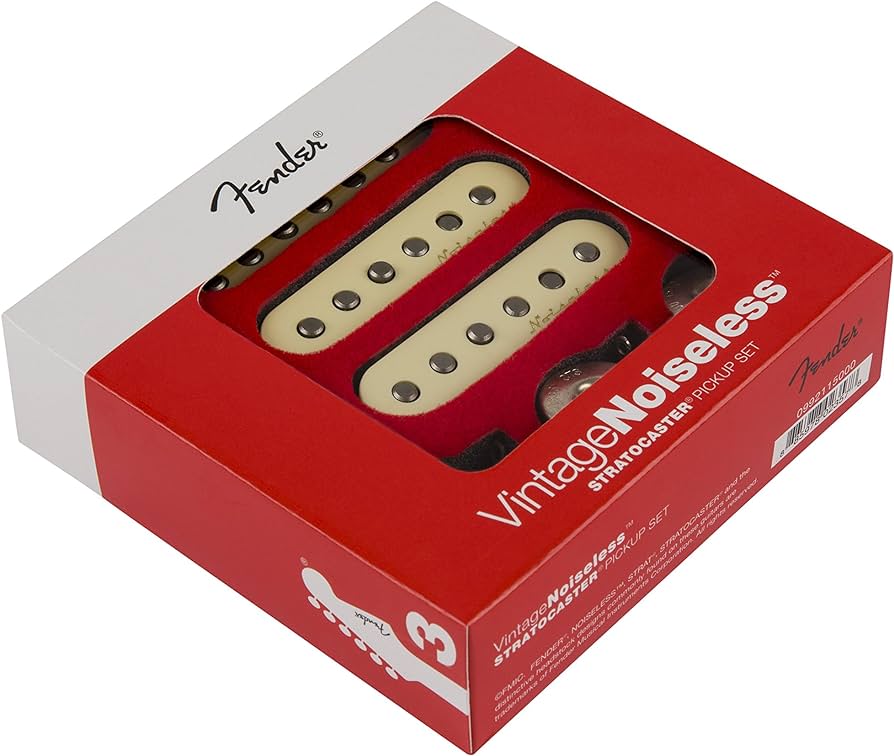 Fender 099-2115-000 Vintage Noiseless Stratocaster Pickup Set - Aged White - Authorized Dealer