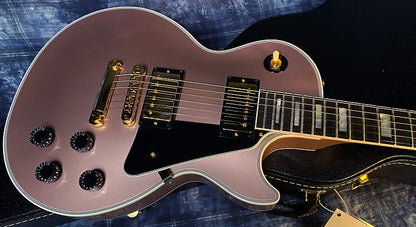 BRAND NEW! 2024 Gibson Dealer Select Custom Shop Les Paul Custom - Rose Gold Authorized Dealer - Only 9.4 lbs! - G03342