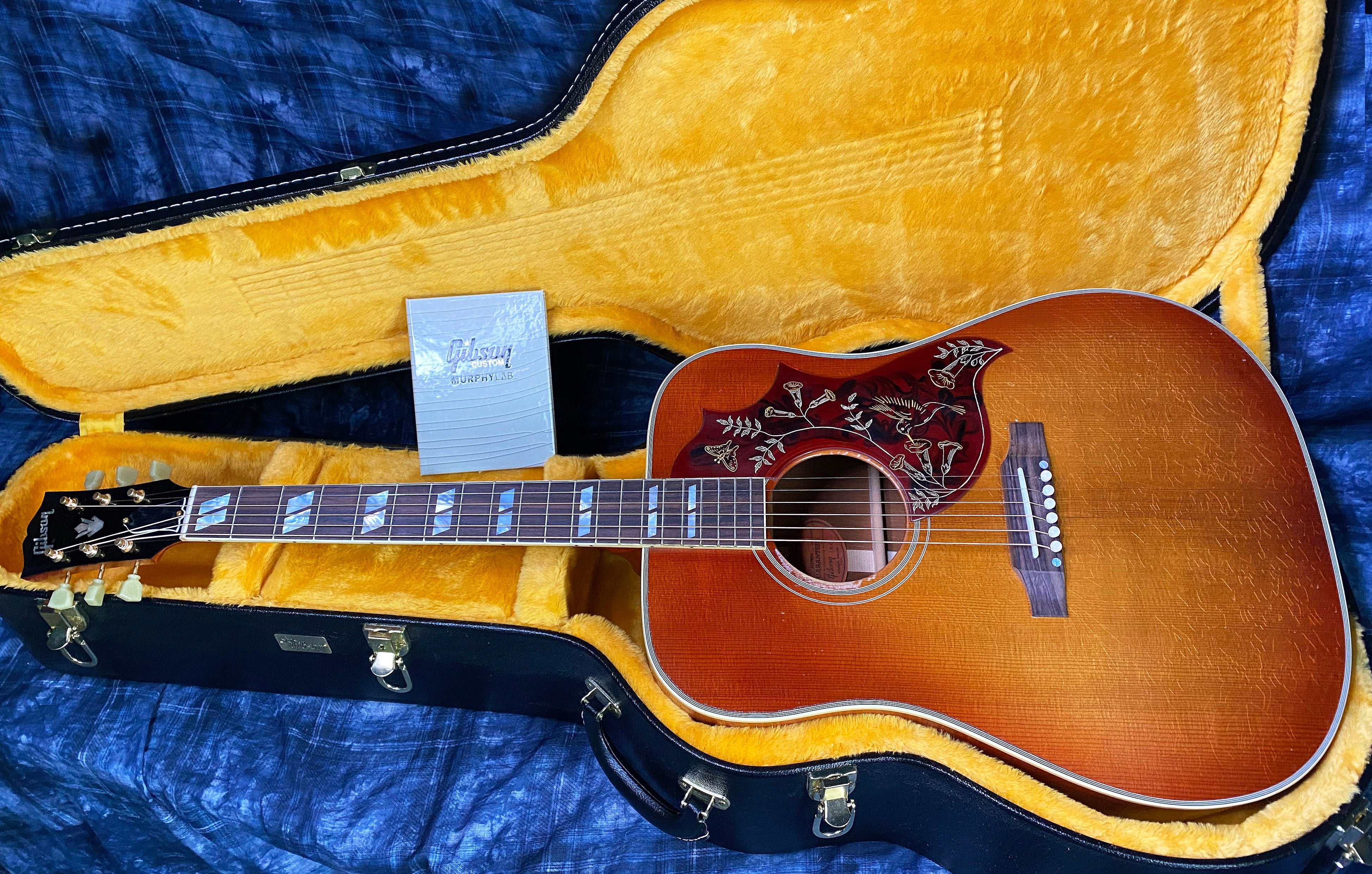 NEW! 2024 Gibson Acoustic 1960 Hummingbird Murphy Lab Light Aged Acoustic Guitar - Cherry Sunburst - Only 4.1 lbs - Authorized Dealer - In-Stock! G03128