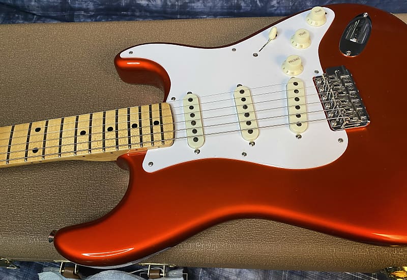 NEW ! 2024 Fender Custom Shop 1957 Stratocaster - Super Thin Lacquer Candy Tangerine TCP Finish - Poblano Pick Ups - Authorized Dealer - NOS - 7.8lbs - G03920