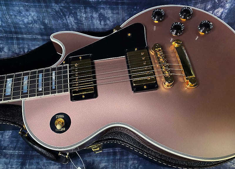 BRAND NEW! 2024 Gibson Dealer Select Custom Shop Les Paul Custom - Rose Gold Authorized Dealer - Only 9.4 lbs! - G03342