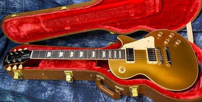 NEW ! 2024 Gibson Les Paul 50's Standard Bizarre Guitar 50th Anniversary Limited Edition All Gold Top, Back & Neck - Upgraded 57 Classic Pick-Ups - Speed Knobs - Titanium Saddles - Authorized Dealer - G03514 - Only 9.4 lbs!