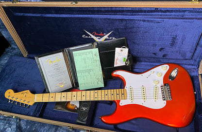 NEW ! 2024 Fender Custom Shop 1957 Stratocaster - Super Thin Lacquer Candy Tangerine TCP Finish - Poblano Pick Ups - Authorized Dealer - NOS - 7.8lbs - G03920