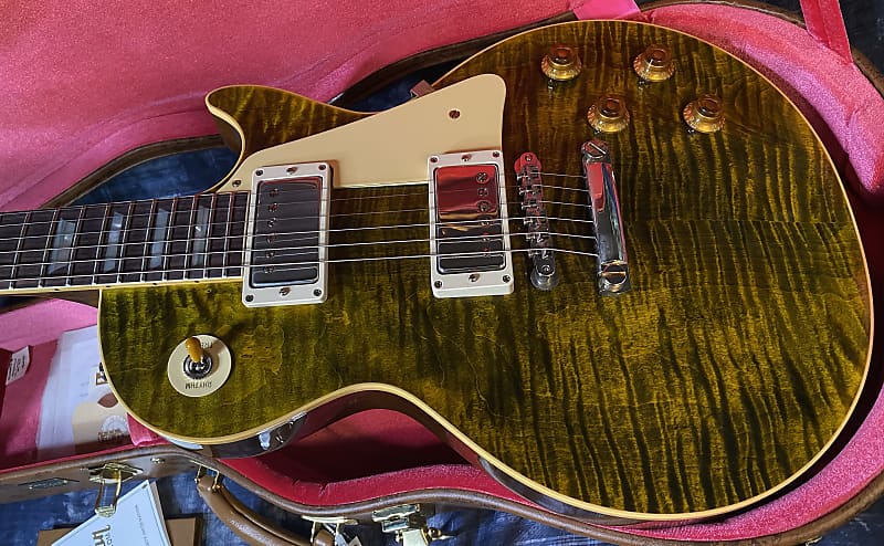 NEW ! 2024 Gibson Custom Shop Dealer Select '59 Les Paul Standard Reissue - Yellow Tiger - Monster Hand Picked Top - 9.3lbs - Authorized Dealer - G03726