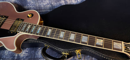 BRAND NEW! 2024 Gibson Dealer Select Custom Shop Les Paul Custom - Rose Gold Authorized Dealer - 10.4 lbs! - G03467