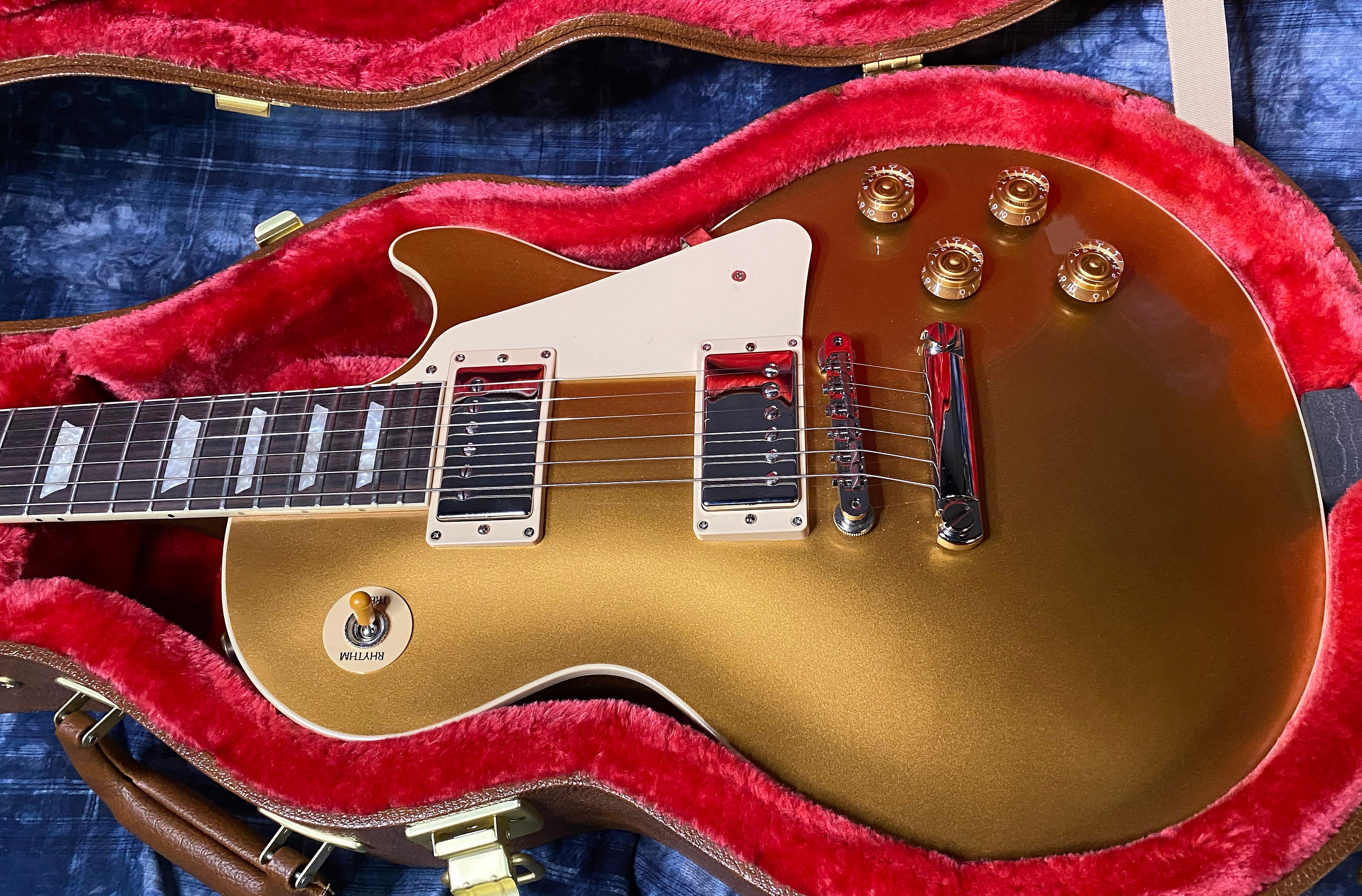 NEW ! 2024 Gibson Les Paul 50's Standard Bizarre Guitar 50th Anniversary Limited Edition All Gold Top, Back & Neck - Upgraded 57 Classic Pick-Ups - Speed Knobs - Titanium Saddles - Authorized Dealer - G03514 - Only 9.4 lbs!