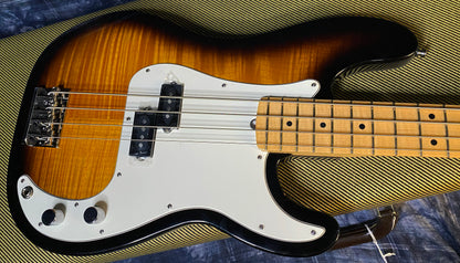 MINTY! 2012 Fender American Select Precision Bass - Flamed Maple Top - From our Vintage Vault - 8.4lbs - Serial #US12182168