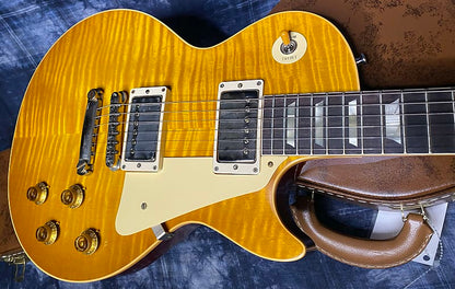 NEW! 2024 Gibson Custom Shop 1959 Les Paul - Dirty Lemon - Authorized Dealer - Hand Picked Curly Flame Top VOS - 8.7 lbs - G04139