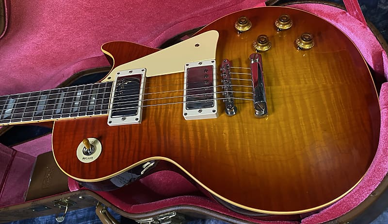 NEW! 2024 Gibson Custom Shop 1959 Les Paul Standard VOS - Sunrise Teaburst - Hand-Picked Top - Dealer Select - 9 lbs - Authorized Dealer - G03851