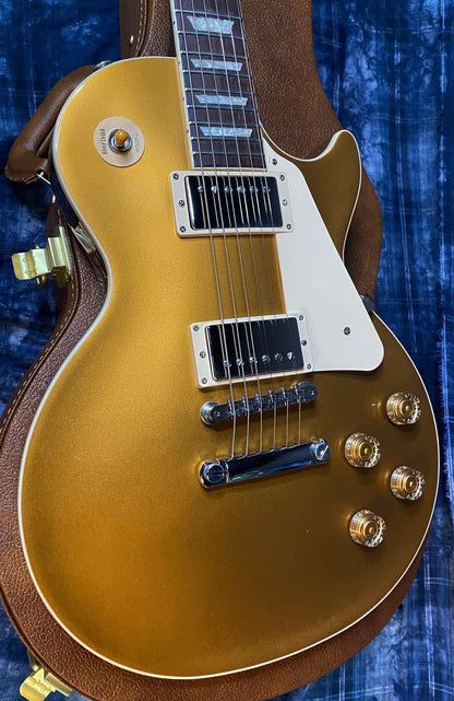 NEW ! 2024 Gibson Les Paul 50's Standard Bizarre Guitar 50th Anniversary Limited Edition All Gold Top, Back & Neck - Upgraded 57 Classic Pick-Ups - Speed Knobs - Titanium Saddles - Authorized Dealer - G03512 - Only 9.4 lbs!