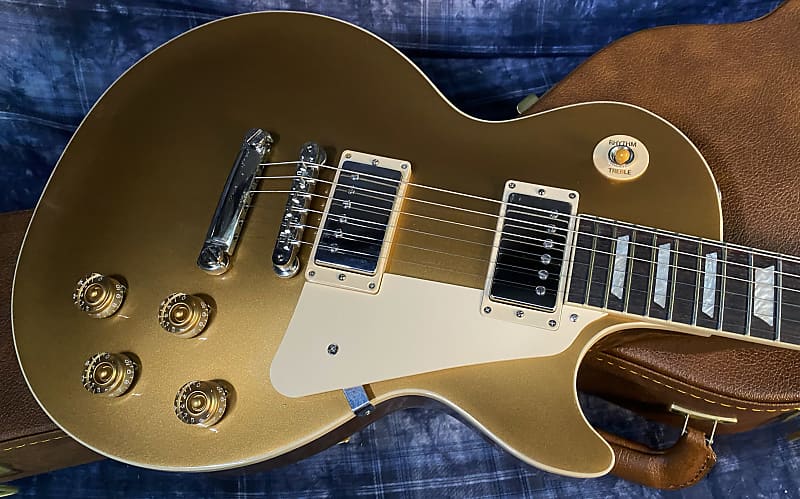 NEW ! 2024 Gibson Les Paul 50's Standard Bizarre Guitar 50th Anniversary Limited Edition All Gold Top, Back & Neck - Upgraded 57 Classic Pick-Ups - Speed Knobs - Titanium Saddles - Authorized Dealer - G03818 - 9.5 lbs