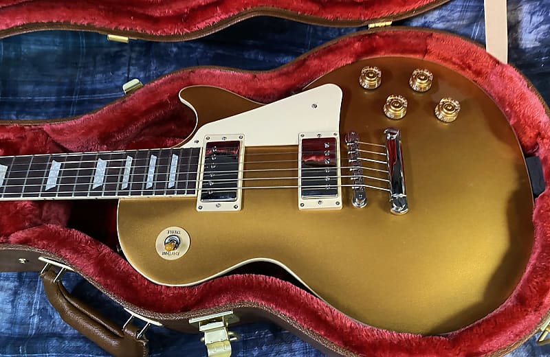 NEW ! 2024 Gibson Les Paul 50's Standard Bizarre Guitar 50th Anniversary Limited Edition All Gold Top, Back & Neck - Upgraded 57 Classic Pick-Ups - Speed Knobs - Titanium Saddles - Authorized Dealer - G03788 - 9.25 lbs