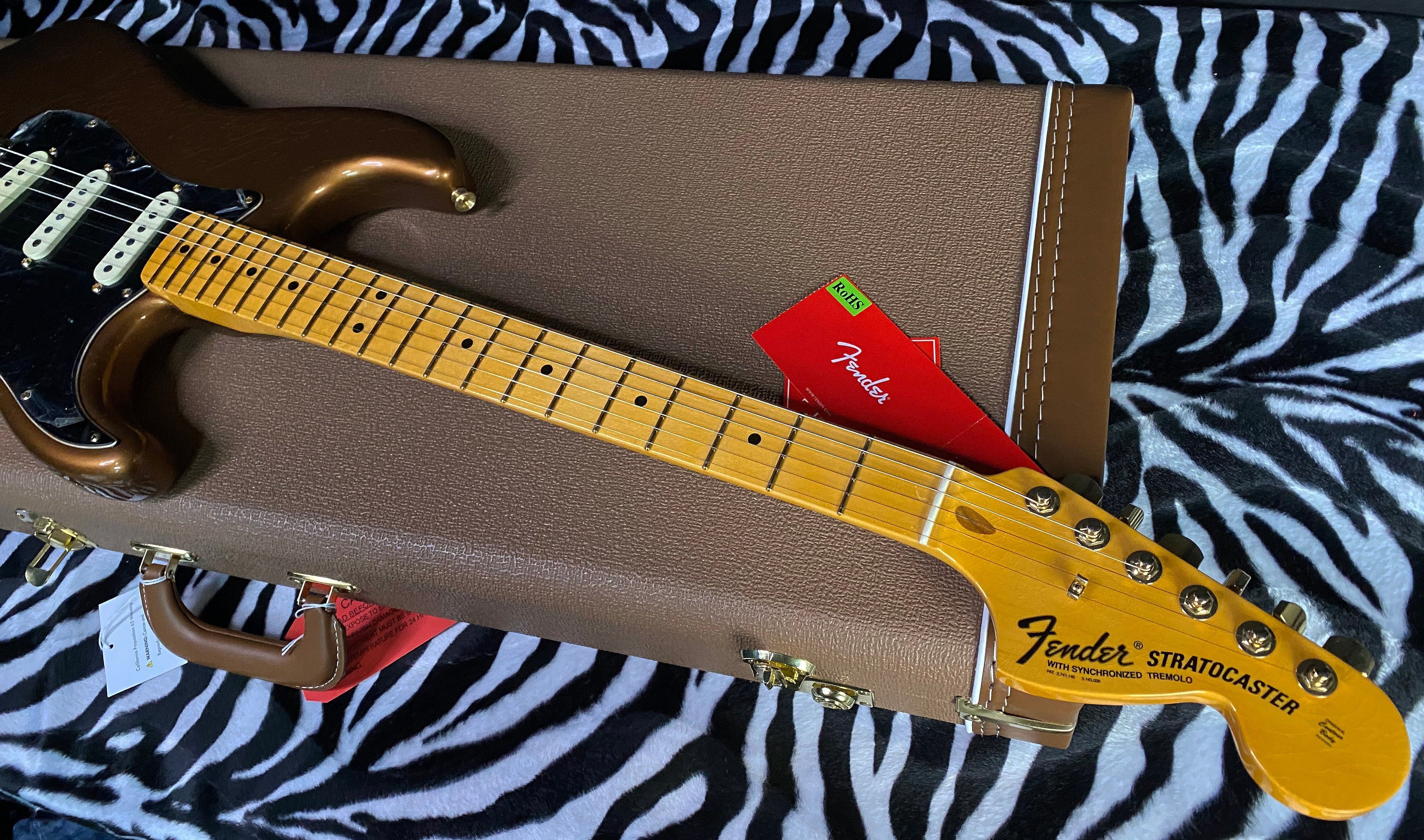 NEW 2024 Fender Bruno Mars Stratocaster Mars Mocha - Limited Edition - Authorized Dealer - In-Stock! 7.8lbs - G02643