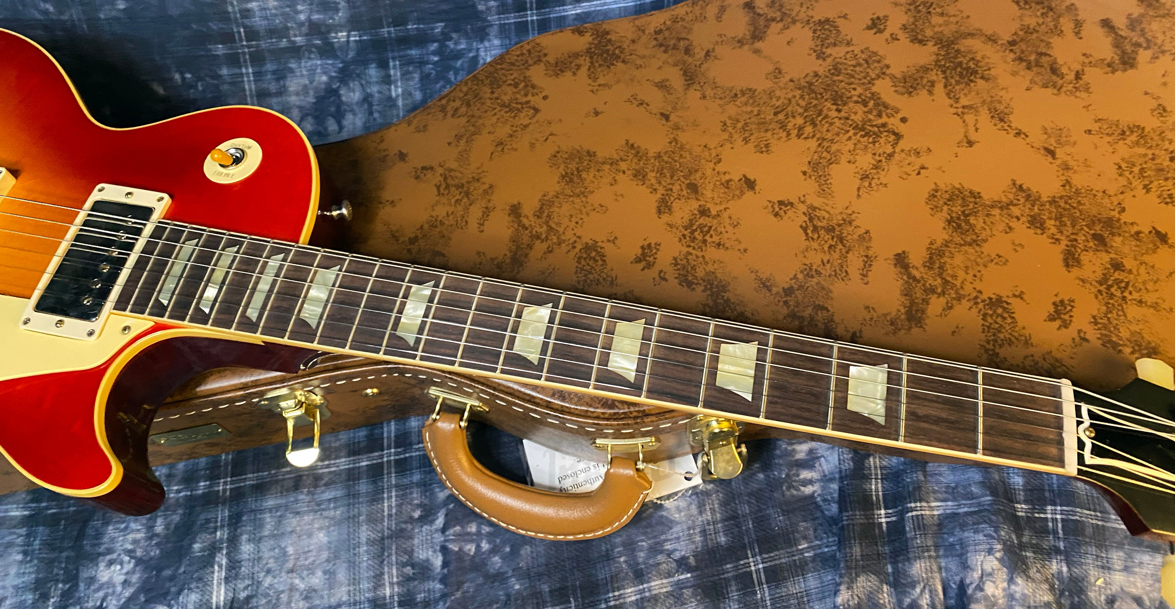 NEW ! 2024 Gibson Custom Shop '58 Les Paul Standard Washed Cherry - Murphy Lab - Ultra Light Aged - Authorized Dealer - 8.9 lbs - G03317