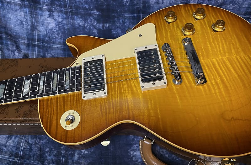 NEW! 2024 Gibson Custom Shop 1959 Les Paul - Golden Poppy - Authorized Dealer - Hand Picked Curly Flame Top VOS - 8.7 lbs - G04152