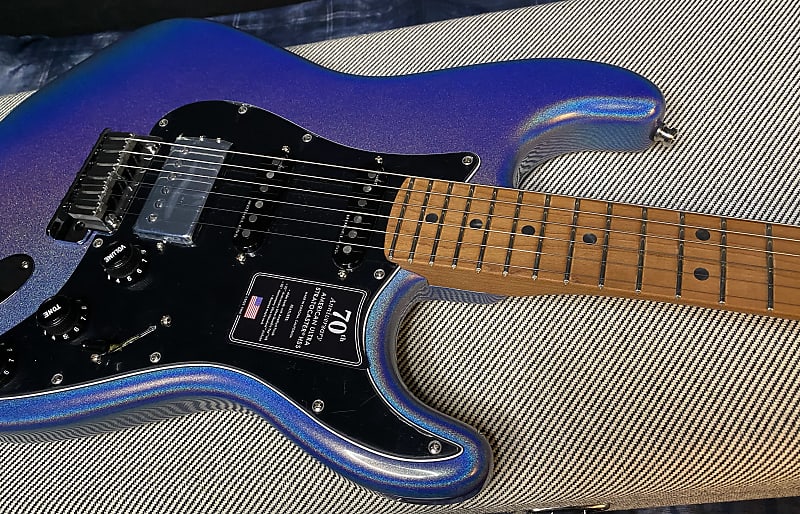 NEW! 2024 Fender 70th Anniversary American Ultra Stratocaster HSS - Amethyst - Authorized Dealer - In-Stock! 8.35lbs G03987