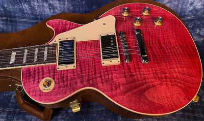 NEW!! 2024 Gibson Les Paul Standard '60s - Translucent Fuchsia - Killer Wide Crazy Curly Chevron Flame - Hand Picked Top - Authorized Dealer - 9lbs - G03777