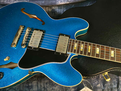 NEW! 2024 Gibson Custom Shop 1964 ES-335 VOS Reissue - Blue Sparkle - Authorized Dealer - 8.2 lbs - G03889