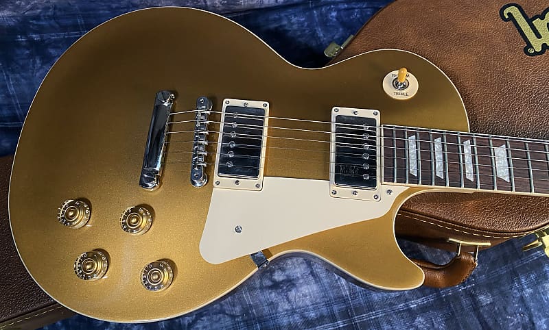 NEW ! 2024 Gibson Les Paul 50's Standard Bizarre Guitar 50th Anniversary Limited Edition All Gold Top, Back & Neck - Upgraded 57 Classic Pick-Ups - Speed Knobs - Titanium Saddles - Authorized Dealer - G03788 - 9.25 lbs