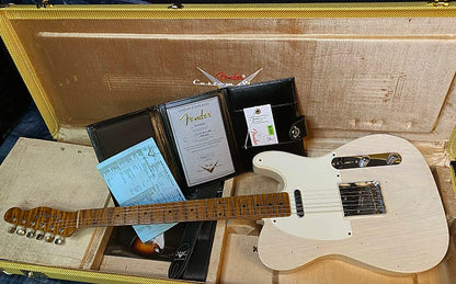 NEW ! 2024 Fender Custom Shop '55 Reissue Limited Edition Telecaster Relic - Aged White Blonde - Authorized Dealer - Only 6.4 lbs! RARE! G03923