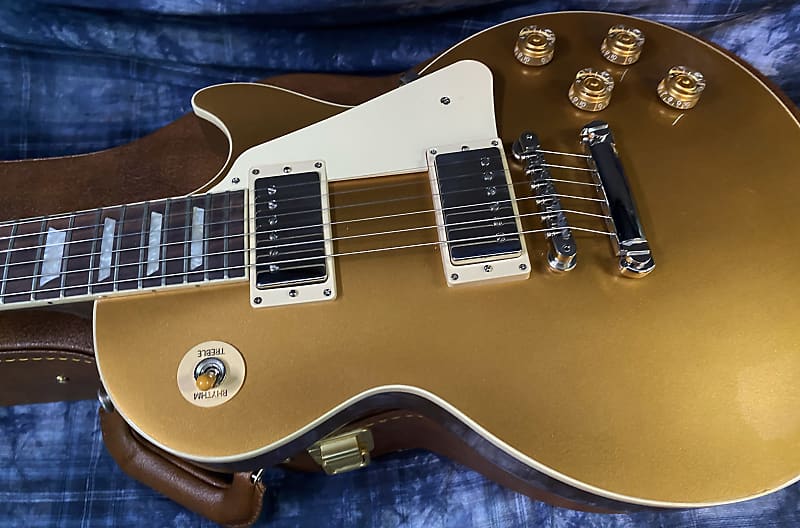 NEW ! 2024 Gibson Les Paul 50's Standard Bizarre Guitar 50th Anniversary Limited Edition All Gold Top, Back & Neck - Upgraded 57 Classic Pick-Ups - Speed Knobs - Titanium Saddles - Authorized Dealer - G03773 - 9 lbs