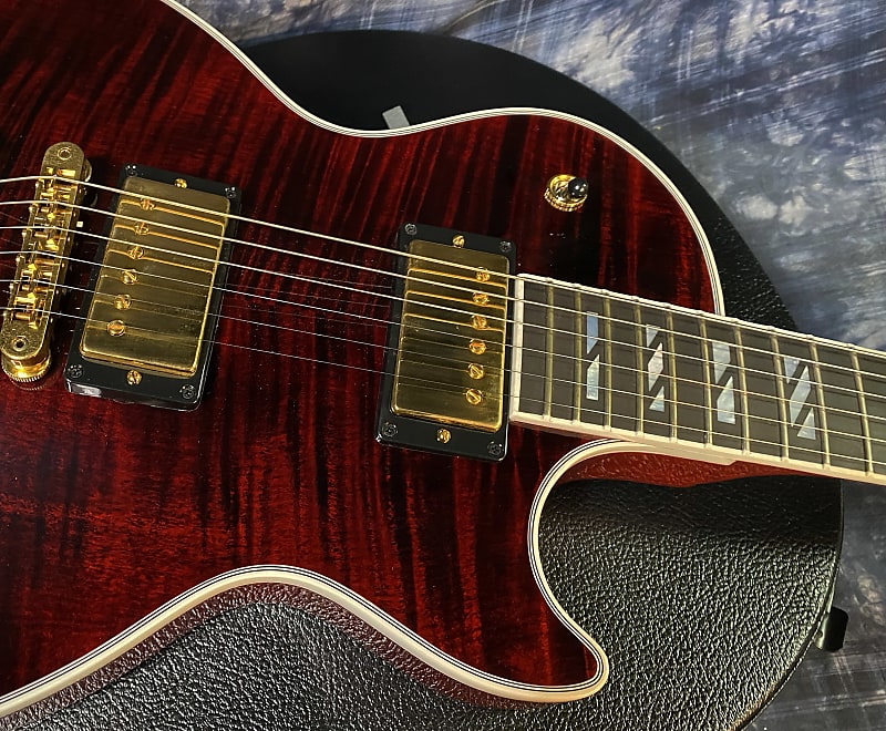 NEW ! 2024 Gibson Les Paul Supreme - Killer Tight Flame Top! Wine Red - Authorized Dealer - Only 8.6 lbs - G03827