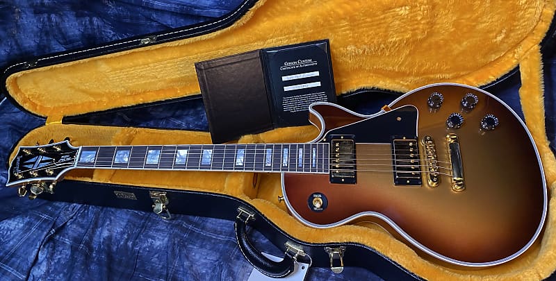 NEW! 2024 Gibson Custom Shop Les Paul Custom Dealer Select - Authorized Dealer - Viceroy Goldburst - Super RARE! 9.85lbs - G03