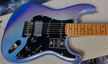 NEW! 2024 Fender 70th Anniversary American Ultra Stratocaster HSS - Amethyst - Authorized Dealer - In-Stock! 8.35lbs G03987