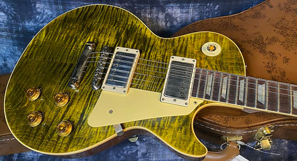 NEW ! 2024 Gibson Custom Shop Dealer Select '59 Les Paul Standard Reissue - Yellow Tiger - Monster Hand Picked Top - 9.3lbs - Authorized Dealer - G03726