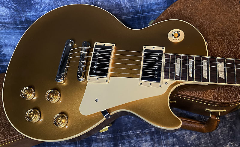 NEW ! 2024 Gibson Les Paul 50's Standard Bizarre Guitar 50th Anniversary Limited Edition All Gold Top, Back & Neck - Upgraded 57 Classic Pick-Ups - Speed Knobs - Titanium Saddles - Authorized Dealer - G03779 - 9.5 lbs!