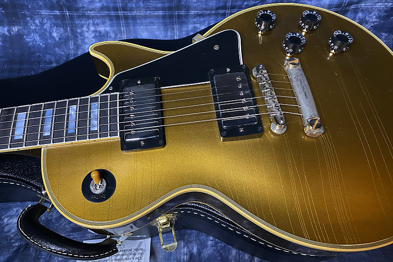 NEW! 2024 Gibson Les Paul Custom 57 Murphy Lab Ultra Light Aged Custom Shop - Bizarre Guitar 50th Anniversary Model - 9.5 lbs - All Double Gold - Authorized Dealer - G04169