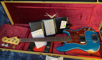 NEW ! 2024 Fender Custom Shop '63 Precision Bass Relic - Ocean Turquoise - 9.1 lbs - Authorized Dealer! In Stock! G03211