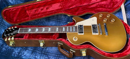 NEW ! 2024 Gibson Les Paul 50's Standard Bizarre Guitar 50th Anniversary Limited Edition All Gold Top, Back & Neck - Upgraded 57 Classic Pick-Ups - Speed Knobs - Titanium Saddles - Authorized Dealer - G03795 - 9.8 lbs