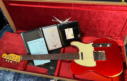 NEW 2024 Fender Custom Shop 61 Reissue Telecaster Relic Candy Apple Red Limited Edition - Authorized Dealer - 7.3lbs - G03930