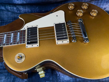 NEW ! 2024 Gibson Les Paul 50's Standard Bizarre Guitar 50th Anniversary Limited Edition All Gold Top, Back & Neck - Upgraded 57 Classic Pick-Ups - Speed Knobs - Titanium Saddles - Authorized Dealer - G03769 - 9.5 lbs