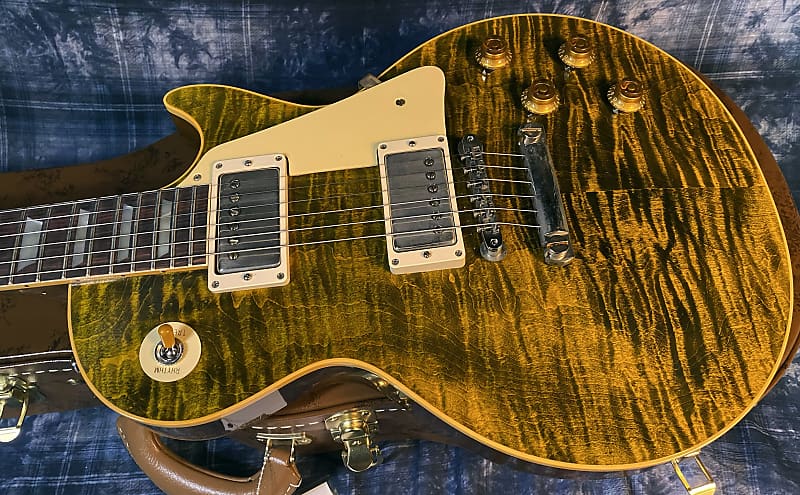 NEW ! 2024 Gibson Custom Shop Dealer Select '59 Les Paul Standard Reissue - Yellow Tiger - Monster Hand Picked Top - 8.25 lbs - Authorized Dealer - G03730